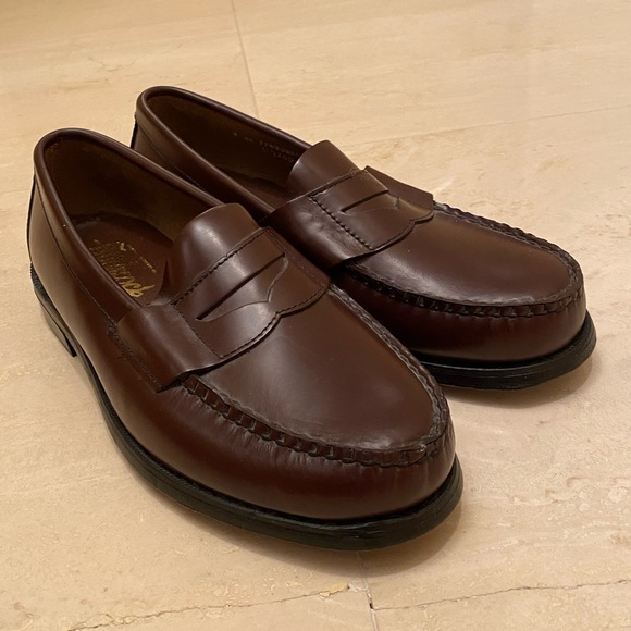 Sebago for Hitchcock Mens Brown Leather Loafers / NWOT / Size 9 /Hitchcock Wide - Picture 1 of 10